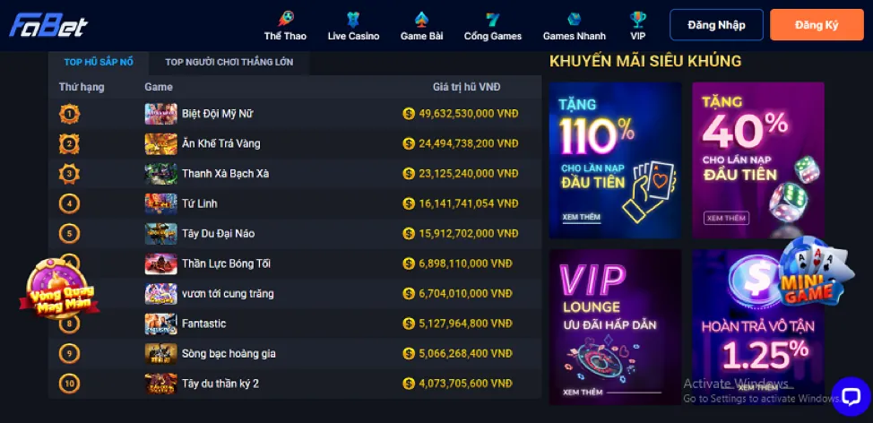 Hoàn trả casino hàng tuần fu88 chính thức